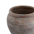 Siena Brown  Diameter Rimmed Plant Pot
