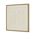 Alta White Feathers Art Mounted In Beaded Frame