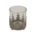 Rustic Glass Candle Holder