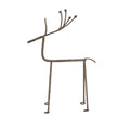 Rustic Metal Reindeer On Stand
