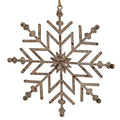 Rustic Hanging Ice Snowflake Decoration