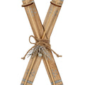 Large Natural Rustic Crossed Skis