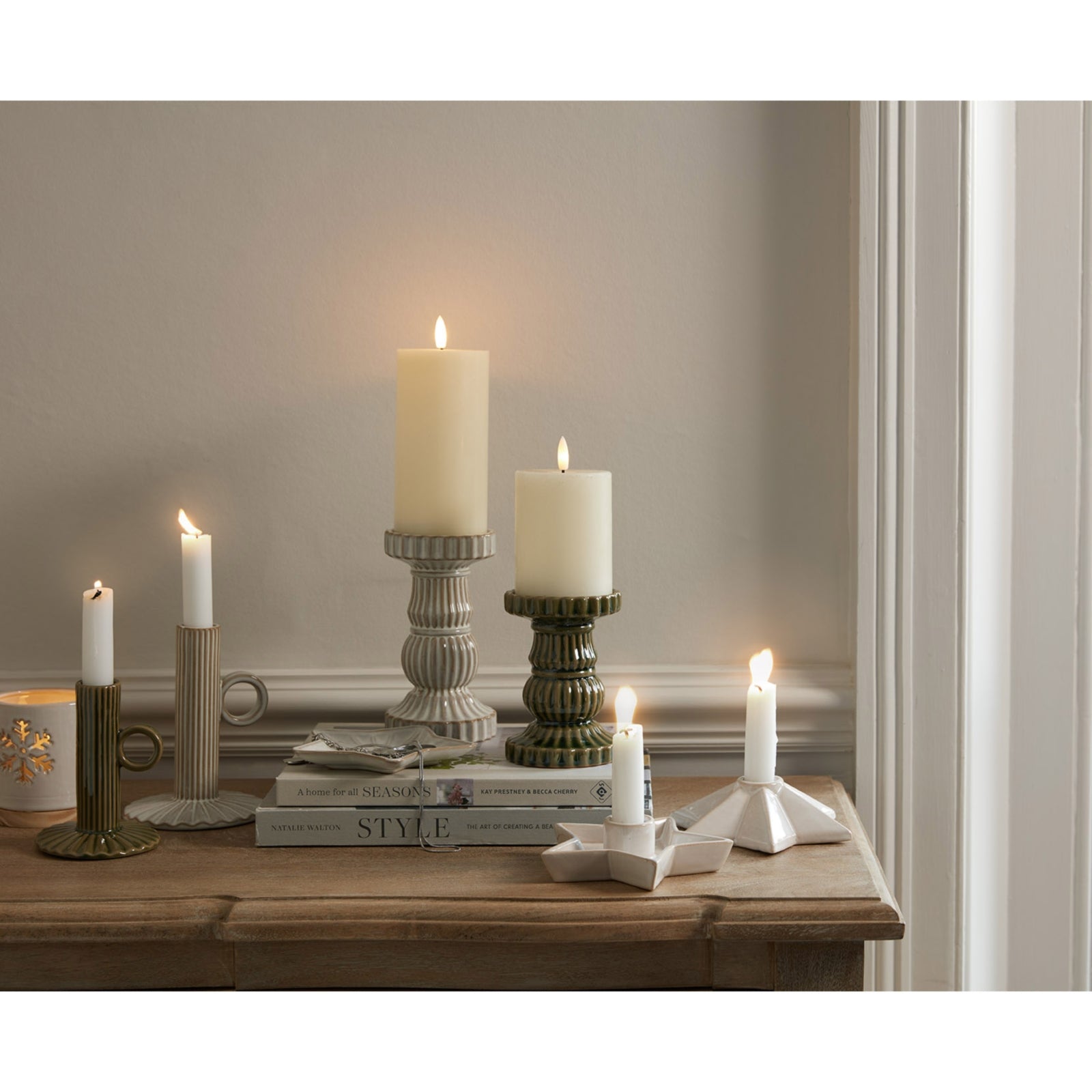 Alora Ceramic Star Candle Holder