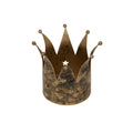 Antique Gold Crown Candle Holder