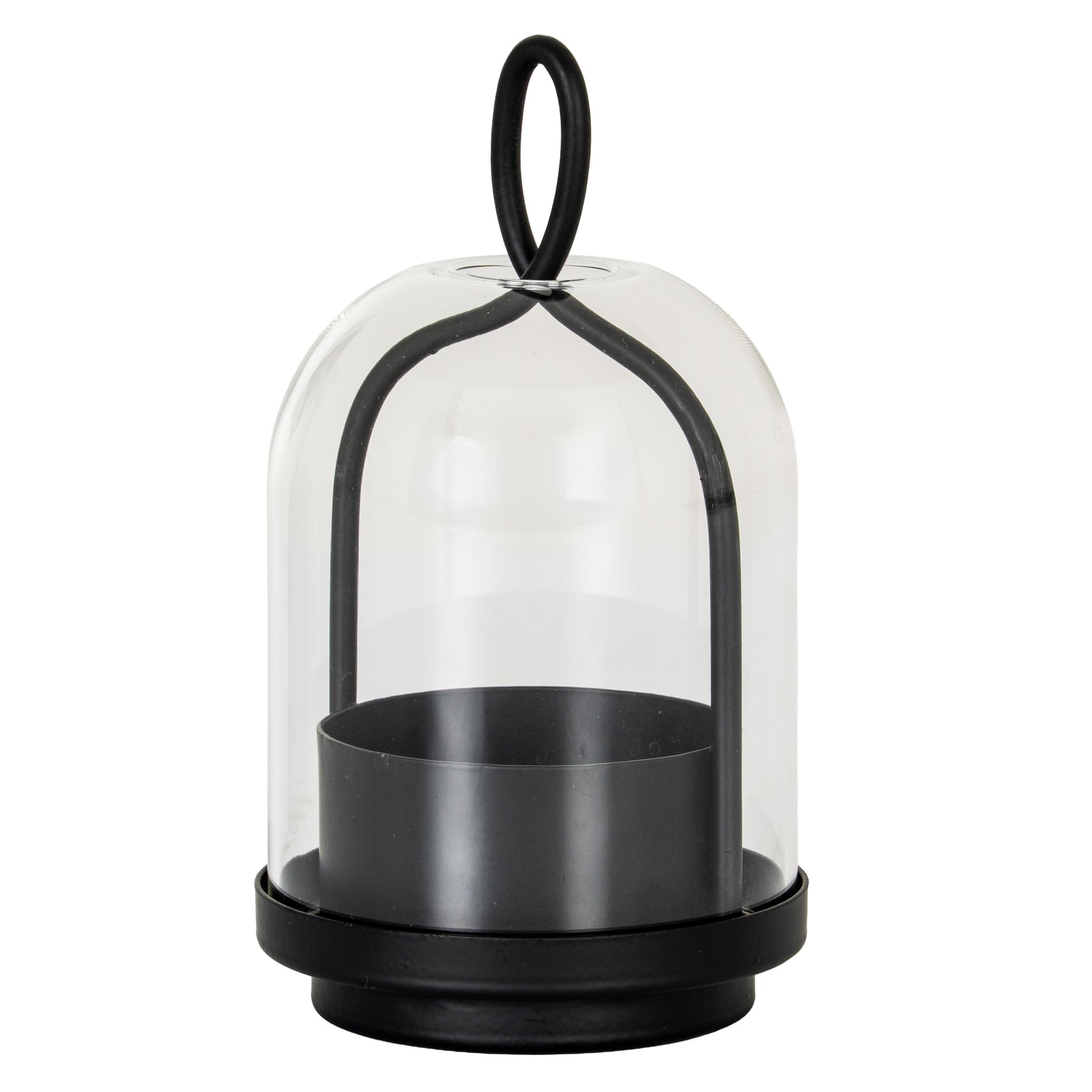 Nyx Large Candle Holder With Glass Cloche