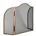 Antiqued Brass Fire Screen