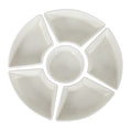 Acacia Lazy Susan including Ceramic Serving Bowls