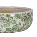Small Green Clover Ceramic Bowl Pot